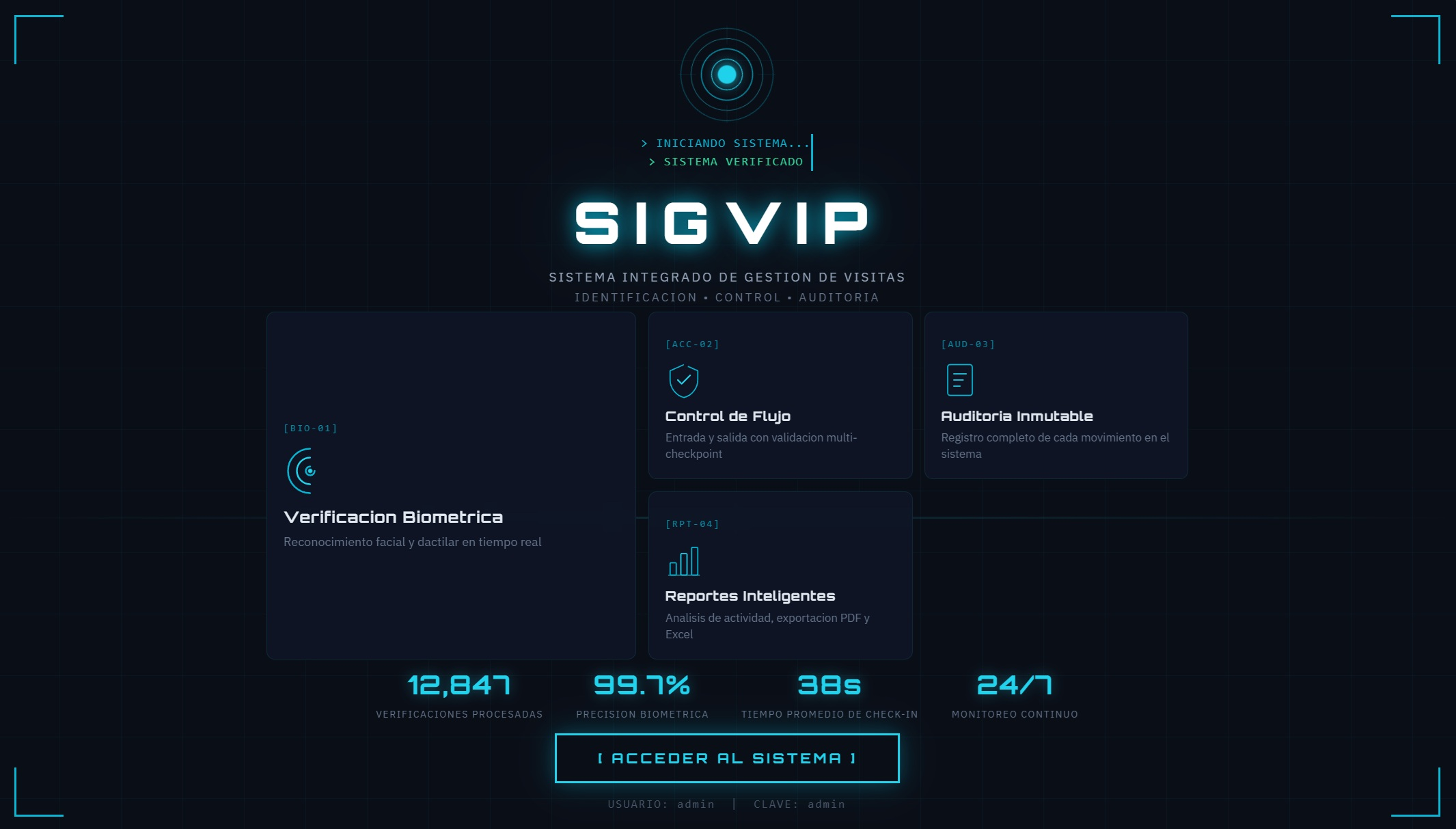 SIGVIP - Sistema de Gestión de Visitas